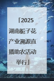2025湖南栀子花产业溯源直播助农活动举行